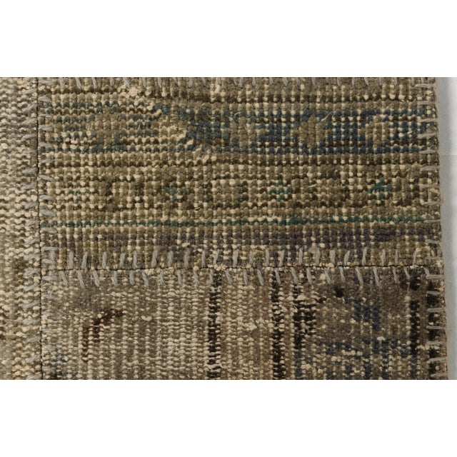 1960s Tribal Grey Vintage Wool Carpet For Sale - Image 5 of 9