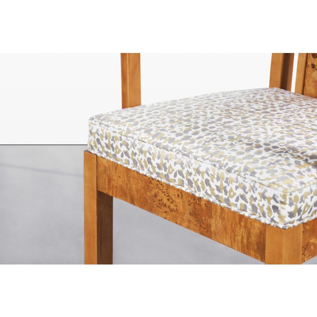 Vintage Mappa Burl Wood Dining Chairs by Thomasville For Sale - Image 15 of 15