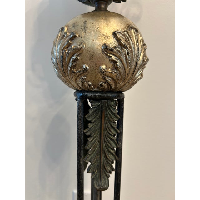 Pair of Stunning Vintage Maitland Smith Penshell Floor Lamps For Sale - Image 13 of 15