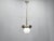 Bauhaus Vintage Bauhaus Chrome Pendant Light with Glass Shades, 1930s For Sale - Image 3 of 16