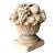 Vintage Concrete Fruit Basket Sculpture For Sale