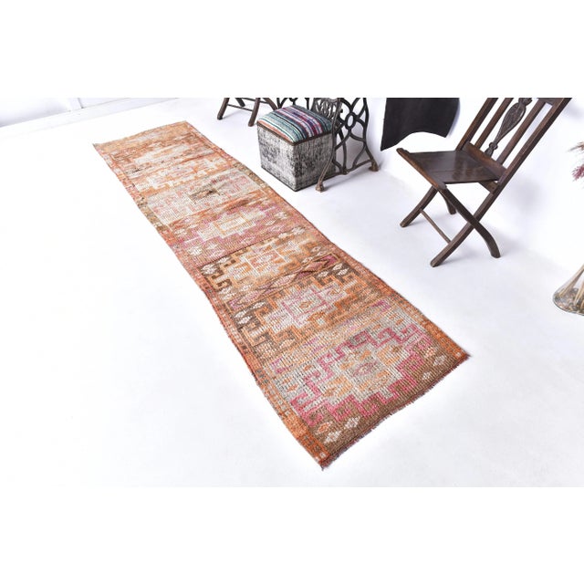 Vintage Runner Rug in Wool For Sale - Image 12 of 12