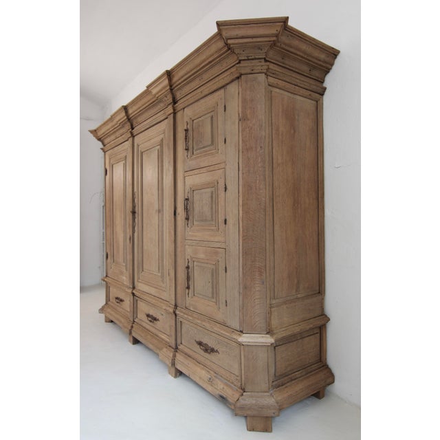 Gray German Baroque Sacristy Cabinet, Late 18th Century For Sale - Image 8 of 18