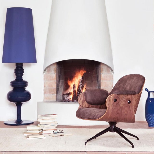 Plywood, Walnut & Leather Low Lounger Armchair by Jaime Hayon For Sale - Image 14 of 16