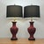 Mid 20th Century Mid-Century Chinese Hand-Carved Cinnabar Lacquer Table Lamps, Pair For Sale - Image 11 of 18