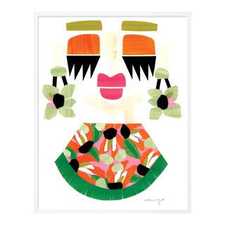 Mari by Melvin G in White Frame, Small Art Print For Sale