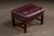 Mid 20th Century Tufted Leather Wingback Chesterfield Armchair With Ottoman in Oxblood For Sale - Image 9 of 15