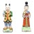 Andrea by Sadek Porcelain Chinese Figurines - Male & Female - Pair For Sale