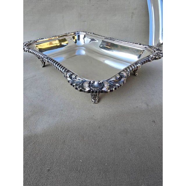 English Late 19th Century Large Silver Chafing Dish With Lid For Sale - Image 3 of 10