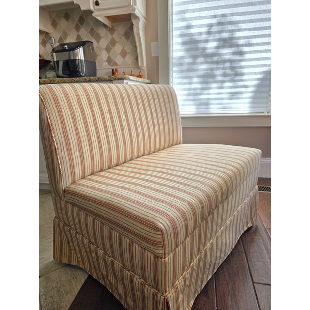 Cream Ballard Designs Banquet Seating For Sale - Image 8 of 9