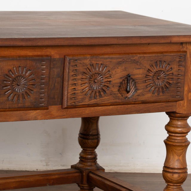 Early 20th Century Console Table With Three Drawers, Portugal For Sale - Image 10 of 15
