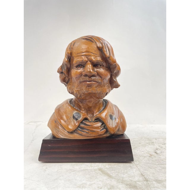 Hand Carved Wooden Sculpture, 1890s-1910s For Sale - Image 3 of 12