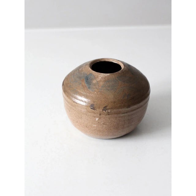 Contemporary Vintage Studio Pottery Vase For Sale - Image 3 of 10