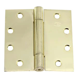 Vintage Classic Polished Brass Ives Butt Door Hinge 4.5 X 4.5