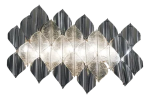 Large Venetian Glass Wall Light from Mazzega, 1970s