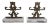 Antique Mechanical Objects on Lucite Stand, Bookends For Sale