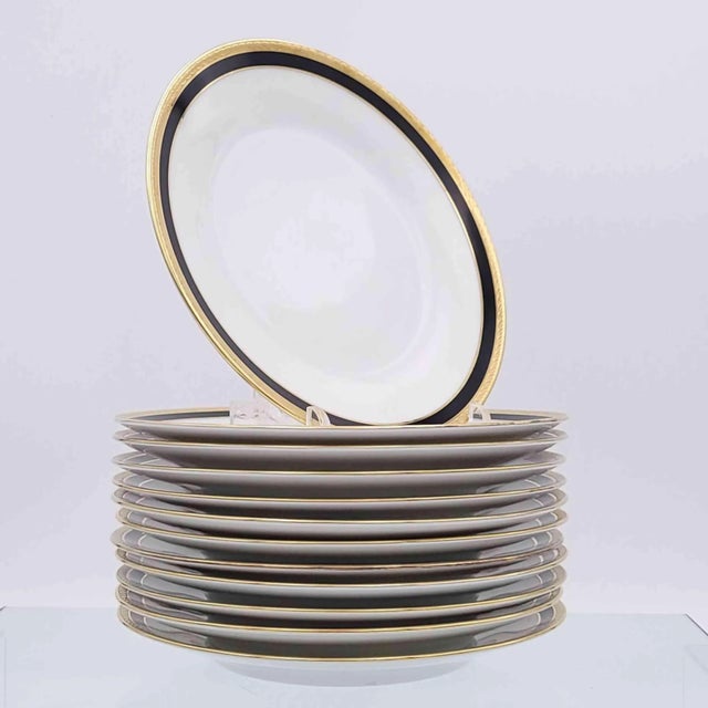 Ginori set of twelve large plates, Italy circa 1920.