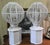 Large Modernist Lamps in Ceramic and Painted Wood, 1930s, Set of 2 For Sale - Image 3 of 10