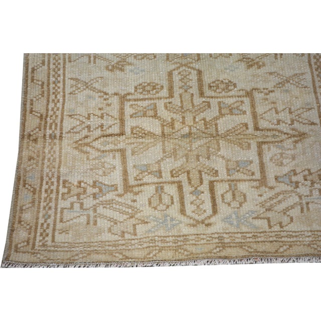 Turkish Vintage Turkish Anatolian Hand Knotted Wool Rug, 1'10''x12'4'' For Sale - Image 3 of 4