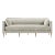 Greta Sofa, Cream Linen For Sale