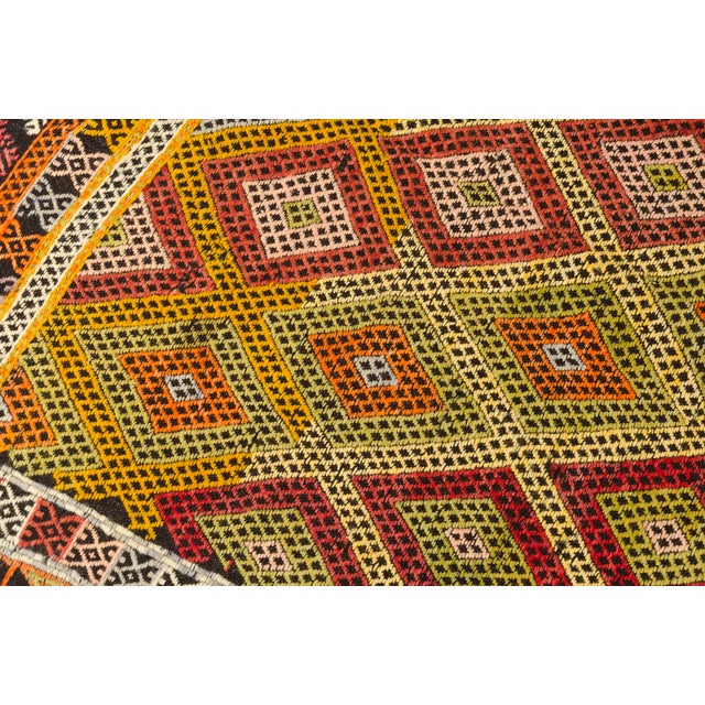 Vintage Anatolian Geometric Kilim Rug For Sale - Image 6 of 10
