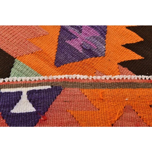 Handmade Kilim in Wool For Sale - Image 11 of 13