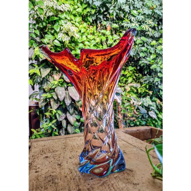 Murano Glass Vase, 1960s For Sale - Image 3 of 6