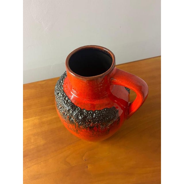 Ceramic Red Fat Lava Model 223 Carafe from Kreutz Keramik For Sale - Image 7 of 10