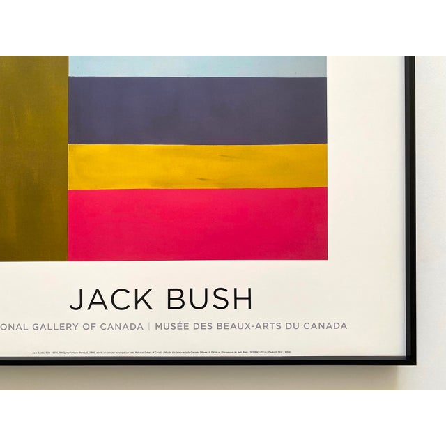 Jack Bush Estate Vintage Modernist Lithograph Print Framed Abstract Expressionist Museum Poster " Tall Spread " 1966 For Sale - Image 13 of 15