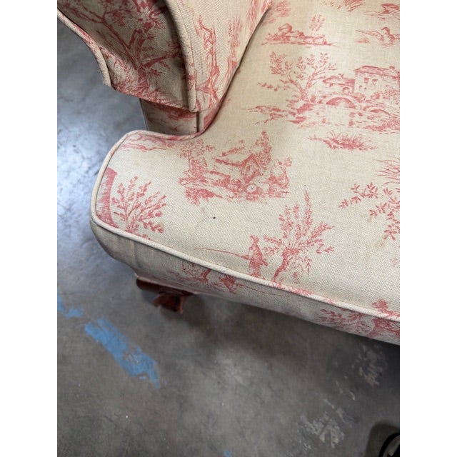 Vintage Decorative Fabric Chair For Sale - Image 14 of 15