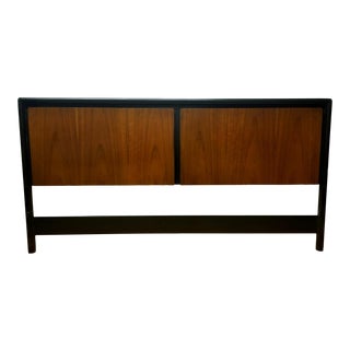 Rare Walnut/Ebony King Headboard forJohn Stuart C.1950's For Sale