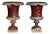 Late 19th Century France Burnt Orange Iron Urns For Sale