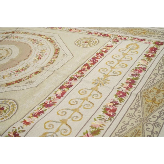French Aubusson Design Rug 6'0" X 9'0" For Sale - Image 10 of 11