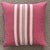 French Country Ralph Lauren Pillow Pink and White Striped Throw Pillow, Down-Filled For Sale - Image 3 of 4