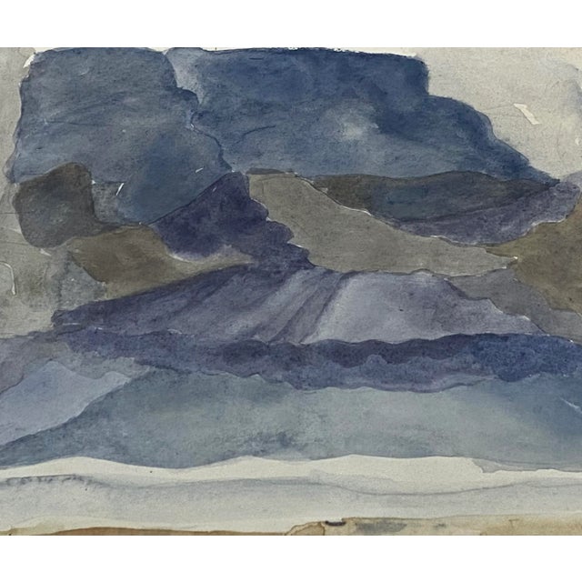 Norman Adams "Study at Resipole" Original Watercolor c.1968 Original watercolor on paper Dimensions 9.75" wide x 8.25"...