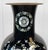 1970s Vintage 28" Chinese Black Enamel Mother of Pearl Peacock Floor Vase For Sale - Image 5 of 9