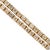 Modern 10k Yellow Gold 8.42ct Round Diamond 4 Prongs Chain Tennis Necklace For Sale - Image 3 of 8