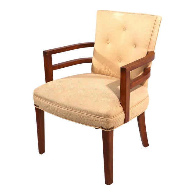 Machine Age Art Deco Arm Chair in the Style of Gilbert Rohde For Sale
