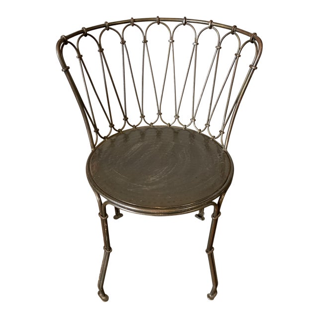 Art Deco Metal Bistro Chair Chairish