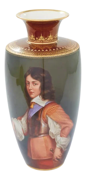 19th Century German Porcelain Decorative Vase
