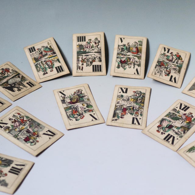 Antique Austrian C. Titze & Schinkay Tarock Playing Cards, Vienna, Circa 1880s For Sale - Image 16 of 17