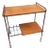 Magazine Trolley in Iron & Wooden Shelves, 1960s For Sale