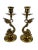 Metal 20th Century Brass Brighton Dolphin Neoclassical Candle Holders - a Pair For Sale - Image 7 of 7