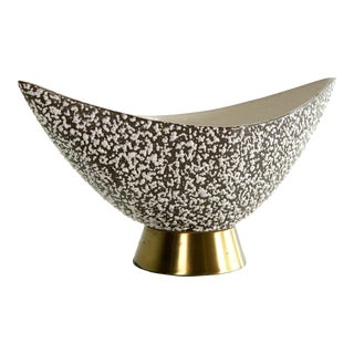Mid Century Modern Royal Haeger Footed Centerpiece Bowl For Sale