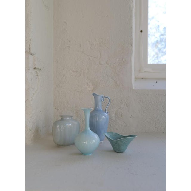 Mid-Century Modern Ceramic Vases attributed to Gunnar Nylund for Rörstrand, Sweden, 1950s, Set of 4 For Sale - Image 6 of 10