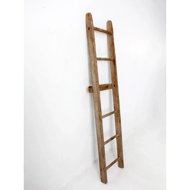 Farmhouse Antique Picking Ladder For Sale - Image 3 of 12