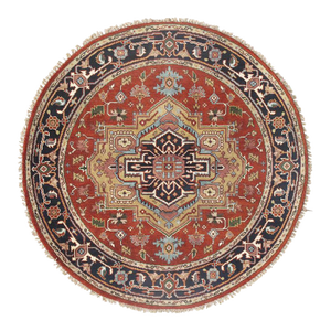 Pasargad DC Fine Hand-Knotted Round Rug