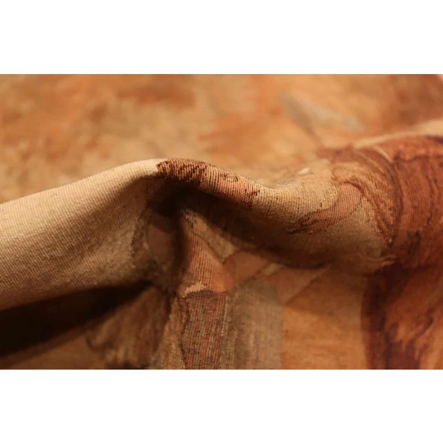 Nazmiyal Collection Antique Small Romantic French Tapestry For Sale - Image 4 of 5