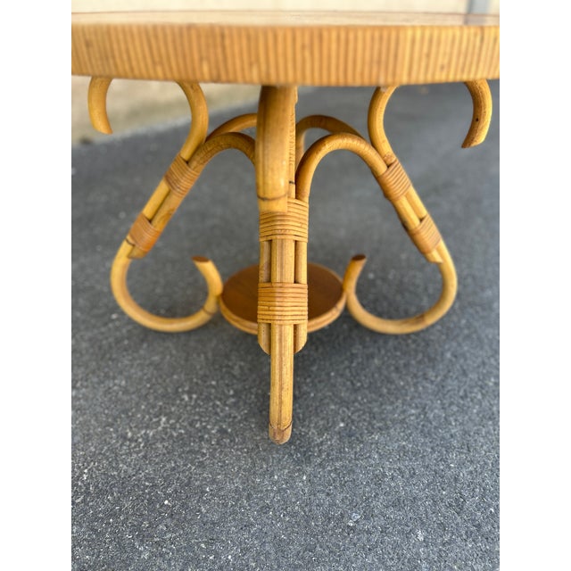 Bamboo Side Table, 1960 For Sale - Image 4 of 8
