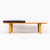 Vintage Danish mid century modern studio made teak and oak bench or low coffee table. Features a novel, frameless design...